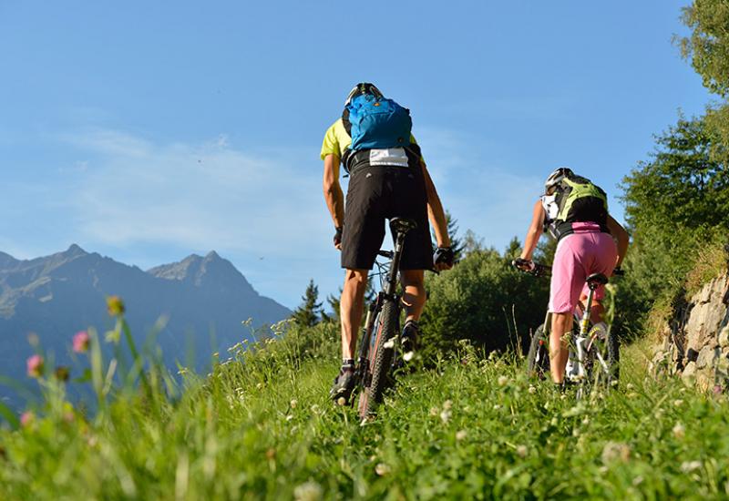 mountainbiken in Naturns