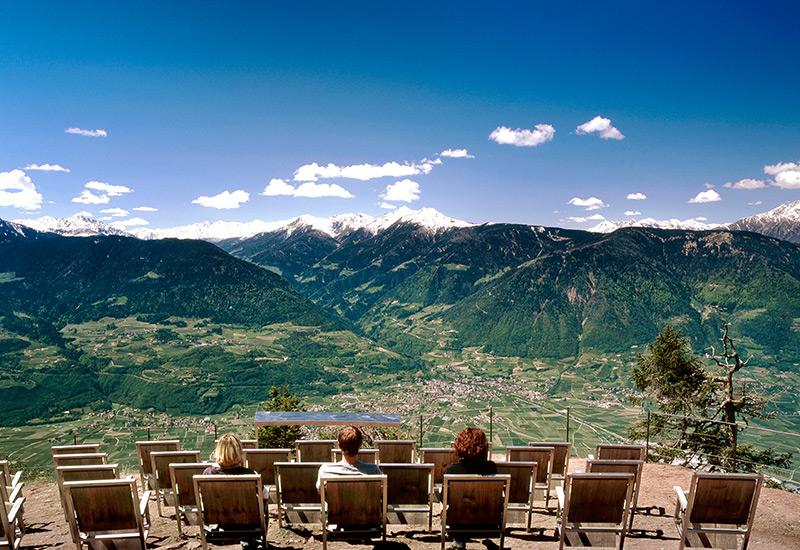 la terrazza panoramica Knottnkino a Verano