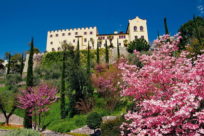 trauttmansdorff Castle in spring